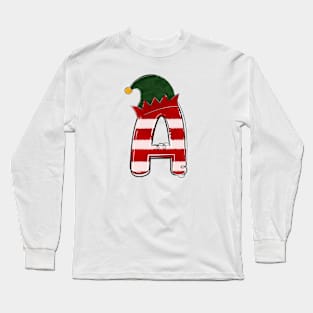 Letter A (Christmas Alphabet) Long Sleeve T-Shirt